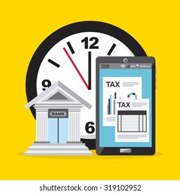 tax payment design, vector illustration eps10 graphic 