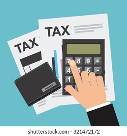tax payment design, vector illustration eps10 graphic 