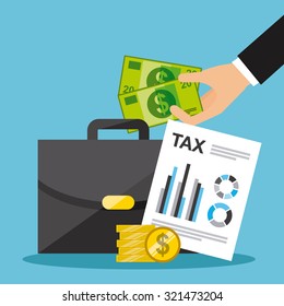 tax payment design, vector illustration eps10 graphic 