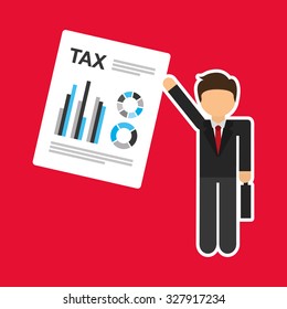 tax payment design, vector illustration eps10 graphic 