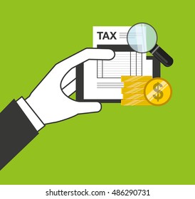 tax payment online icon vector illustration design