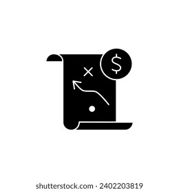tax planning concept line icon. Simple element illustration. tax planning concept outline symbol design.