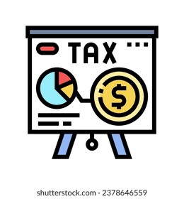 tax planning financial advisor color icon vector. tax planning financial advisor sign. isolated symbol illustration
