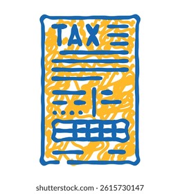 tax planning financial advisor doodle icon sketch vector. tax planning financial advisor sign. isolated symbol illustration