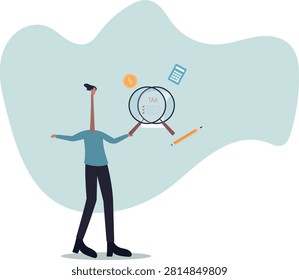 Tax planning, financial strategy for tax optimization, reduction or refund,human life and situation.vector illustration.
