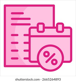Elemento De Icono De Planificación De Impuestos Para Diseño