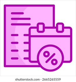 Elemento De Icono De Planificación De Impuestos Para Diseño