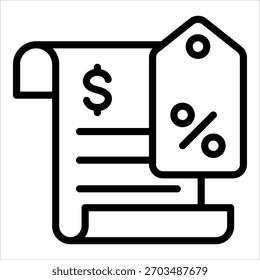 Tax Planning Icon Element For Design
