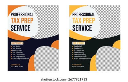 Tax Prep Services Poster Template