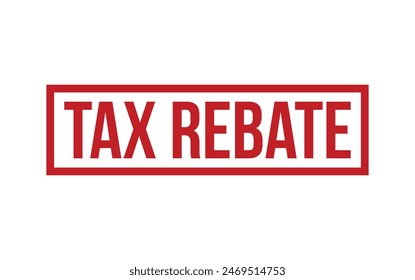 Tax Rebate Stamp. Tax Rebate Rubber grunge Stamp Seal