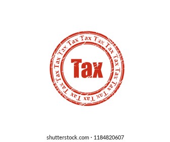Tax red stamp