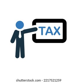 Tax Refund Deadline Icon. Simple Editable Vector Graphics.