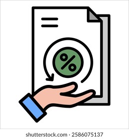 Tax Refund Icon Element For Design