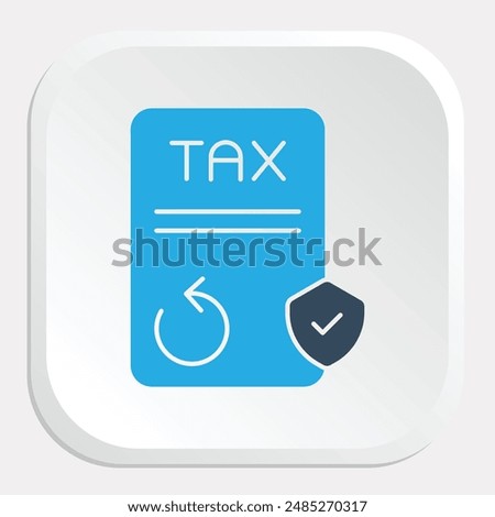 Tax Refund Icon - Representing Financial Returns and Reimbursements from Tax Payments