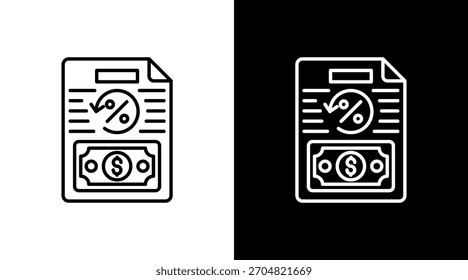 Reembolso de impuestos con diseño de conjunto de iconos