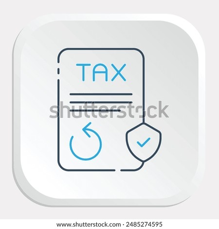 Tax Refund Icon - Visualizing Financial Returns and Reimbursements After Tax Payments