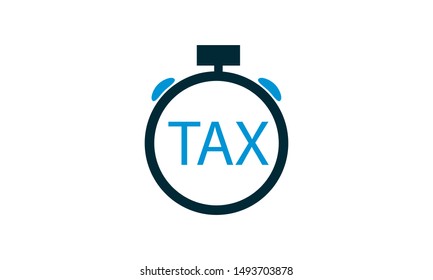 
Tax refund time icon. Simple illustration of tax refund time icon for used website,mobile apps.