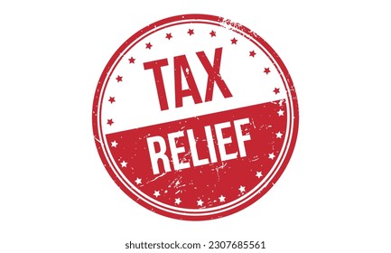 Tax Relief Rubber Stamp Seal Vector