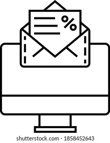 Tax Reminder Concept, Pay Taxes Online Vector Icon Design, Compulsory Financial charges and Taxation Symbol on White Background, Levy Sign, Formal Letter notice Design