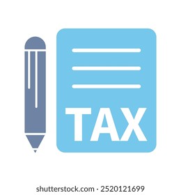 tax return concept line icon. Simple element illustration. tax return outline symbol design.