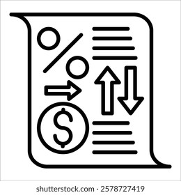 Tax Return Icon Element For Design