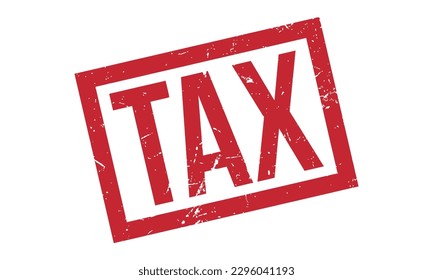 Tax Rubber Stamp Seal Vector
