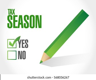 tax season approval sign concept. Illustration design