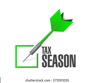 Tax season sign concept. Graphic illustration design