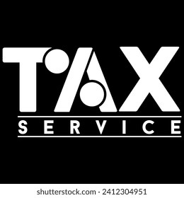 tax service logo design vector