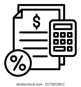 Tax Simple Vector Icon Collection