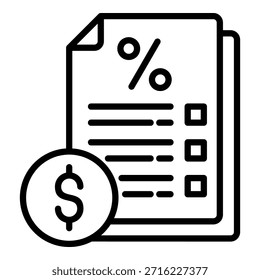 Tax Simple Vector Icon Collection