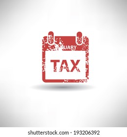 Tax symbol,grunge vector