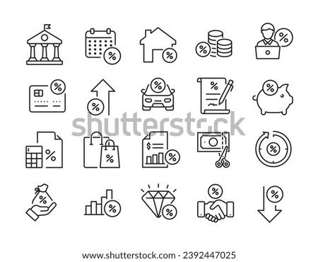 TAX thin line icons. Editable stroke. For website marketing design, logo, app, template, ui, etc. Vector illustration.