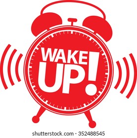 Tax time alarm clock red icon, vector illustration