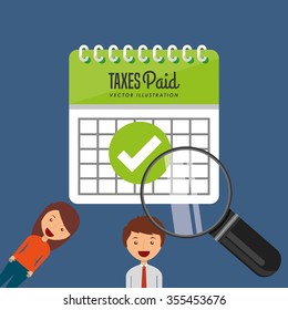 tax time design, vector illustration eps10 graphic 