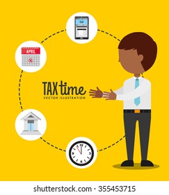 tax time design, vector illustration eps10 graphic 