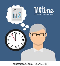 tax time design, vector illustration eps10 graphic 