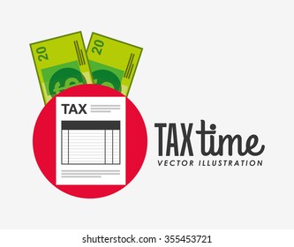 tax time design, vector illustration eps10 graphic 
