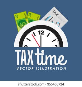 Tax Time Design, Vector Illustration Eps10 Graphic 