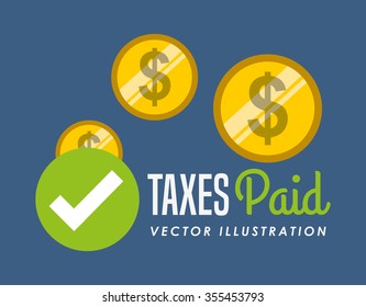 tax time design, vector illustration eps10 graphic 
