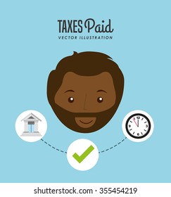 tax time design, vector illustration eps10 graphic 