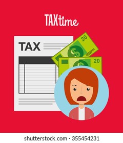 tax time design, vector illustration eps10 graphic 