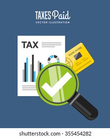 tax time design, vector illustration eps10 graphic 