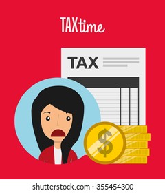 tax time design, vector illustration eps10 graphic 