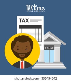 tax time design, vector illustration eps10 graphic 