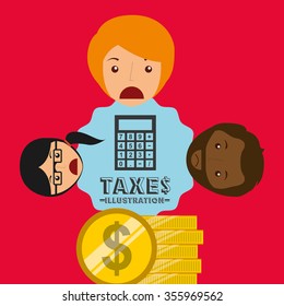 tax time design, vector illustration eps10 graphic 