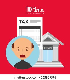 tax time design, vector illustration eps10 graphic 
