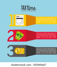 tax time design, vector illustration eps10 graphic 