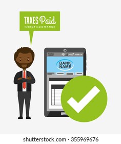 tax time design, vector illustration eps10 graphic 