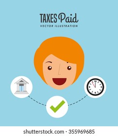 tax time design, vector illustration eps10 graphic 